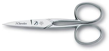 NICKEL-PLATED CLEANLINESS SCISSORS FOR THE CUT OF THE NAILS