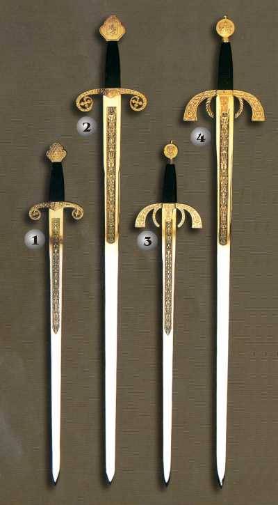 ALFONSO X SWORDS AND DUQUE DE ALBA SWORDS