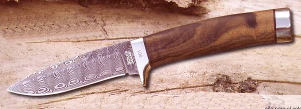 Damascus hunter knife. boker knife,