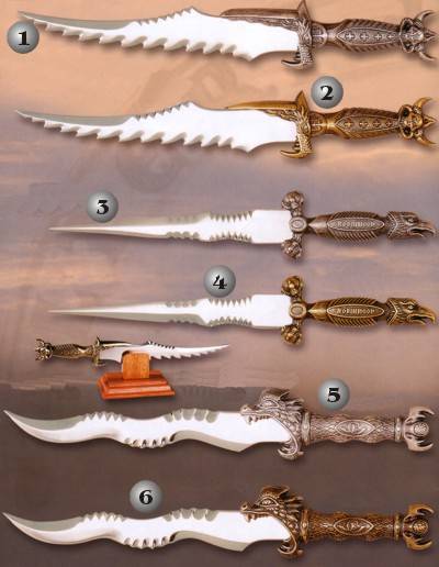 Miniature daggers