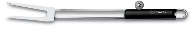 STAINLESS STEEL FORK WITH POLYPROPYLENe HANDLE.