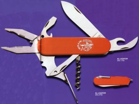 AL-LIGATOR PENKNIFE WITH CORKSCREW, PLIERS, ETC.