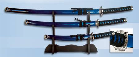 SET OF BLUE SAMURAIS
