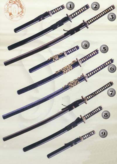 KATANA, WAKIZASHI AND TANTO
