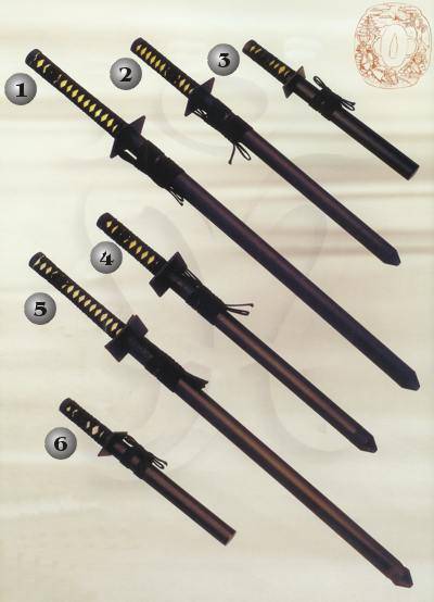 NINJA, WAKIZASHI AND TANTO