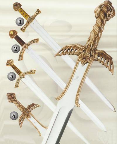 IVANHOE SWORD, PRINCE VALIENT SWORD AND BARBARIAN SWORD