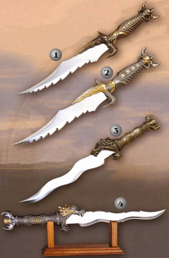 Terminator dagger and Barbarian dagger