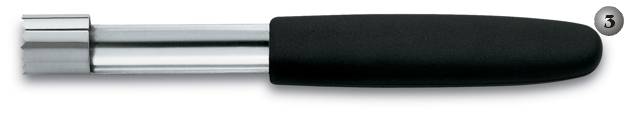 3CLAVELES UTENSIL TO TAKE OUT APPLE PIP. WITH POLYPROPYLENE  HANDLE.