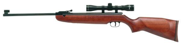 Weihrauch air rifle with American hardwood stock and rubber recoil. 