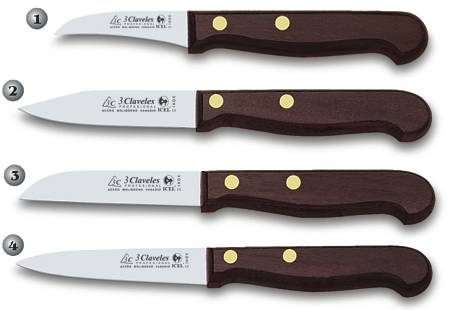 CUCHILLOS DE COCINA CON MANGO DE MADERA