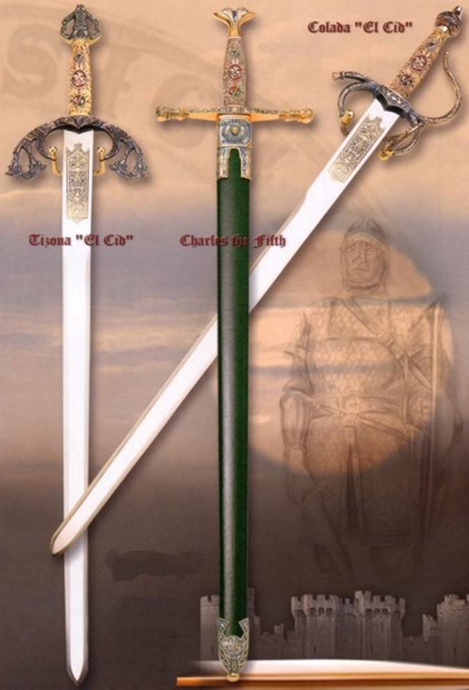 Espadas del Cid y Espada Carlos V