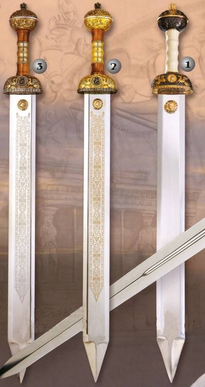 Espadas Julio Cesar y espada Gladiador.