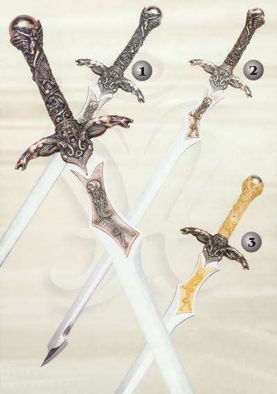 ESPADA MERLIN PLATA, ESPADA MERLIN BRONCE Y ESPADA MERLIN ORO