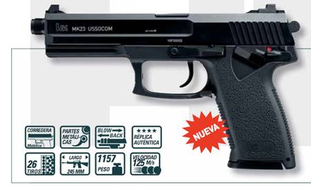 PISTOLA AIRSOFT USP MK23 SOCOM