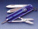 NAVAJA MULTIUSOS VICTORINOX SIGNATURE AZUL TRANSPARENTE