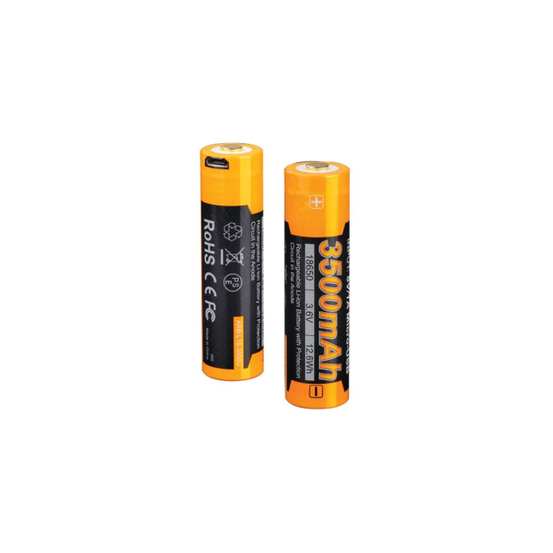 Pila Recargable Mini Usb 18650 3.6V 3500 Mah Fenix