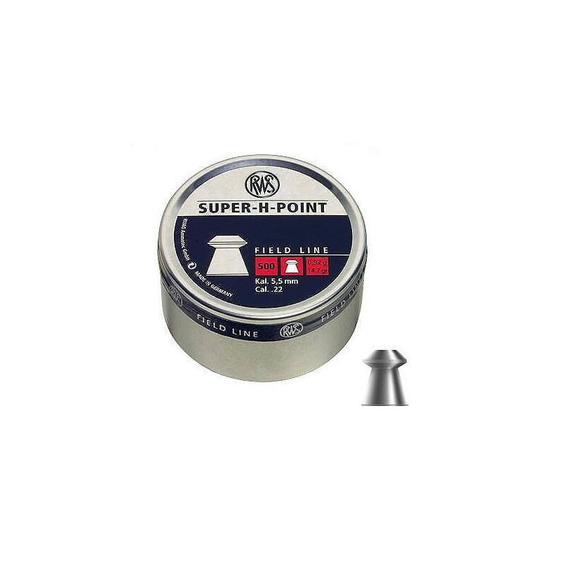 RWS SUPER-H-POINT PELLETS FOR AIRGUNS5.5MM