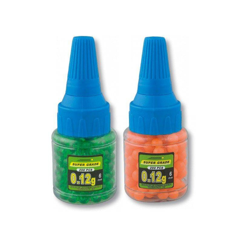 GARRAFA 200 BOLINHAS 0,12G. CAL. 6 MM