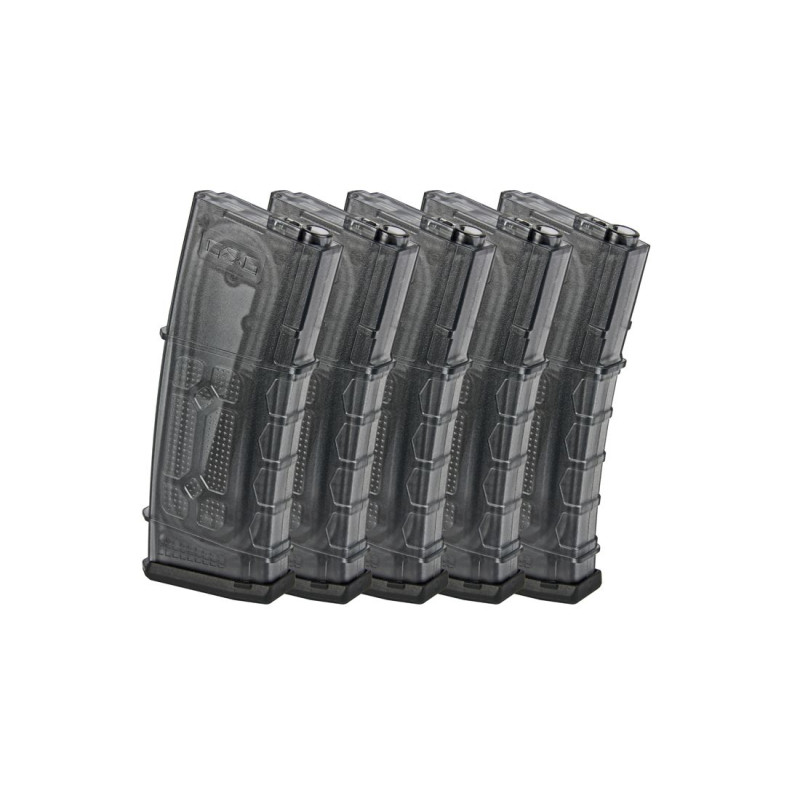 Pack de 5 chargeurs Gr16 (souillés) 105 Rds G&G (G-08-151)