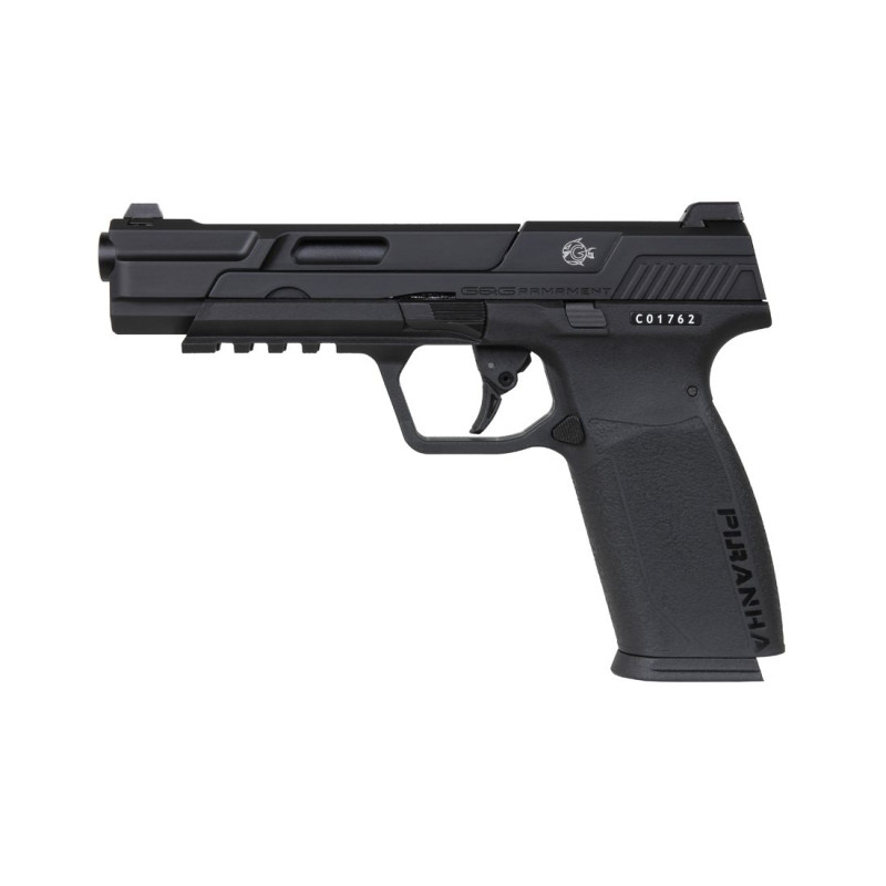 Pistolet G&G Gbb Piranha Mk I Black (Gas-GPM-PRN-BBB-ECM)