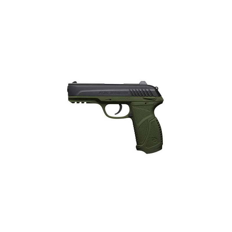 GAMO PISTOLET À AIR COMPRIMÉ PT-85 BLOWBACK OLIVE, CAL. 4,5 MM