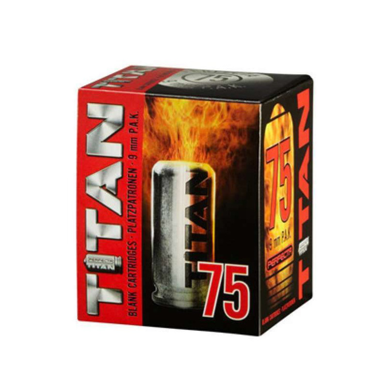 TITAN MUNIZIONI A SALVE PER PISTOLE DETONATORE P.A.K 9 MM