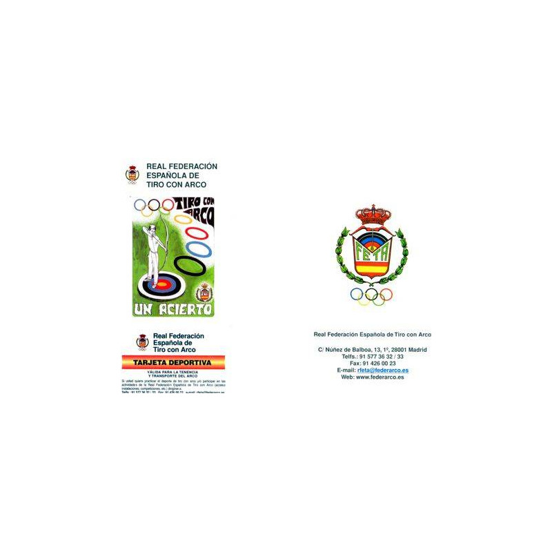 TARJETA DEPORTIVA - REAL FEDERACIÓN ESPAÑOLA DE TIRO CON ARCO