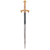 ESPADA COLECCIÓN  GRABADO PROFUNDO TEMPLARIOS ORO