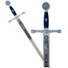 ESPADA EXCALIBUR PLATA COLECCIÓN GRABADO PROFUNDO