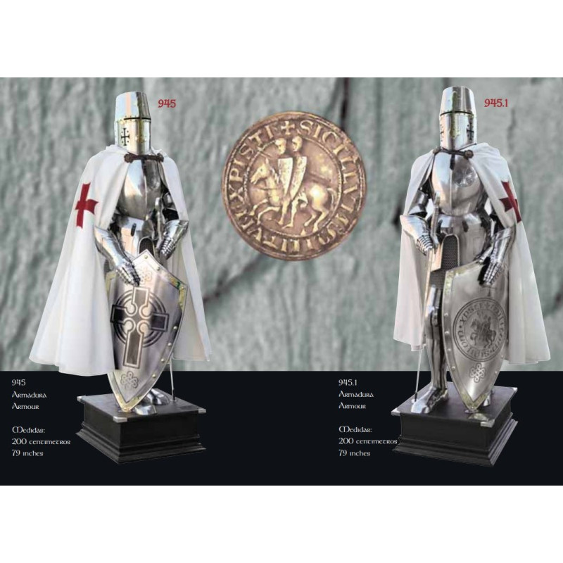 ARMADURA MEDIEVAL NATURAL TEMPLARIOS