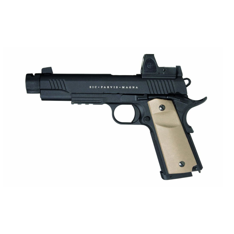 Pistola Co2 Blow Back Rudis Magna Custom Xii Black Secutor Arms
