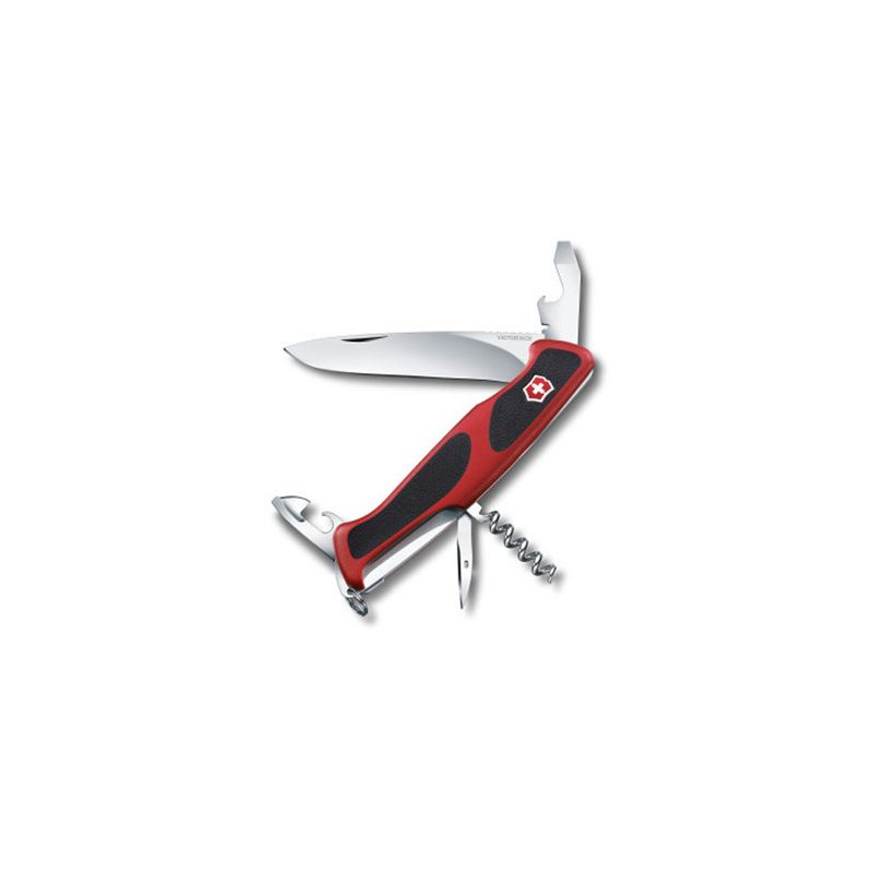 CANIVETE SUÍÇO VICTORINOX RANGERGRIP 68. VERMELHO