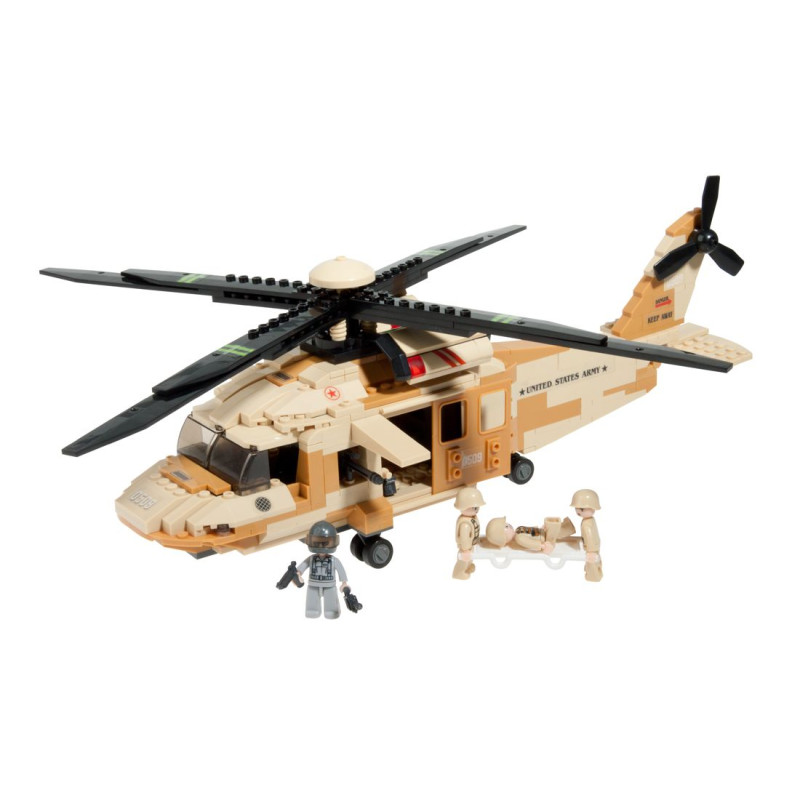 Helicóptero Black Hawk 439 Pcs Sluban