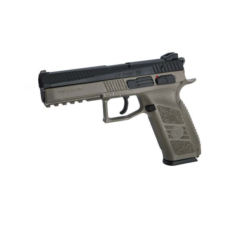 Pistola CZ P-09 FDE Duotone con custodia - 6 mm GBB Co2