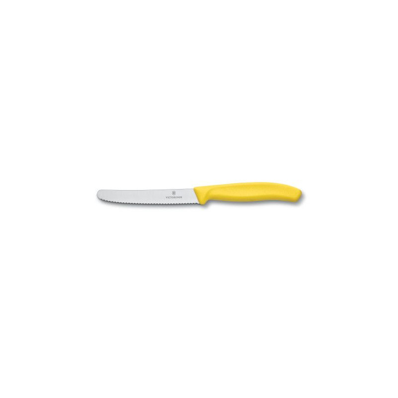 CUCHILLO PARA TOMATE Y SALCHICHA VICTORINOX 6.7836.L118 AMARILLO
