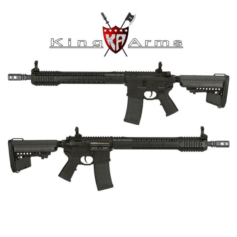 Subfusil King Arms Black Rain Ordance- Rifle Negro AEG - 6mm