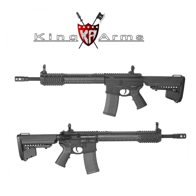 King Arms Black Rain Ordance Maschinenpistole - AEG Black Karabiner - 6mm