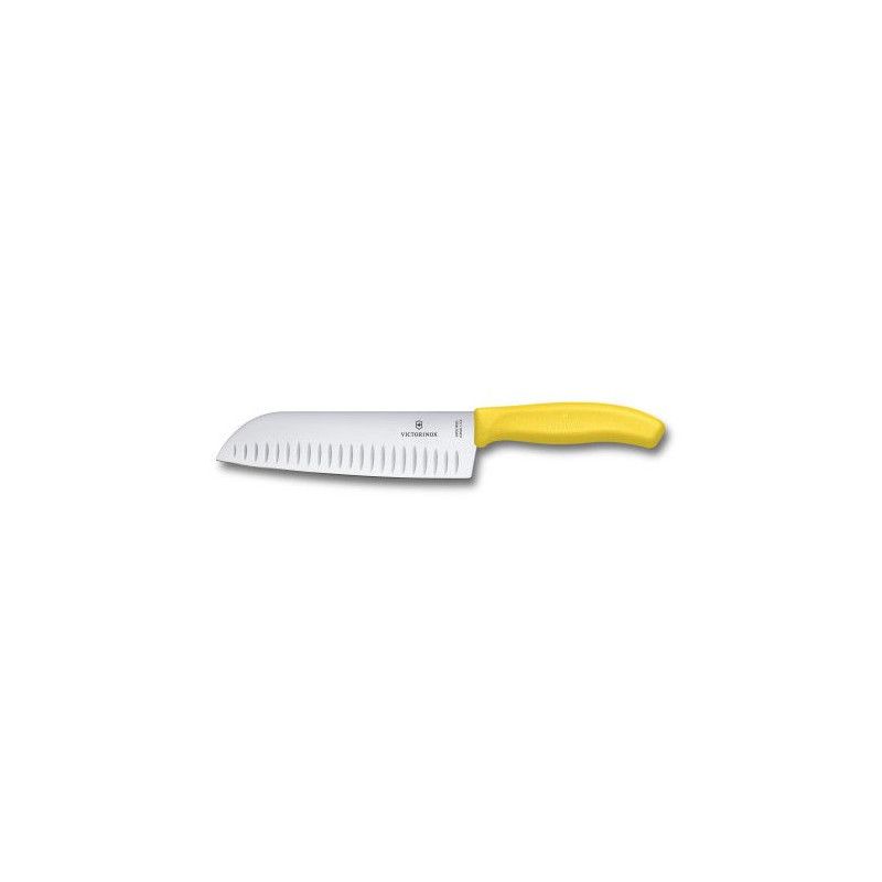 VICTORINOX COLTELLO SVIZZERO SANTOKU 6.8526.17L8B GIALLO