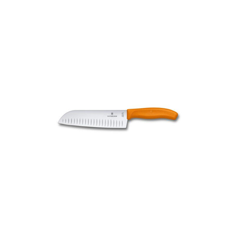 CUCHILLO SUIZO VICTORINOX SANTOKU 6.8526.17L9B NARANJA