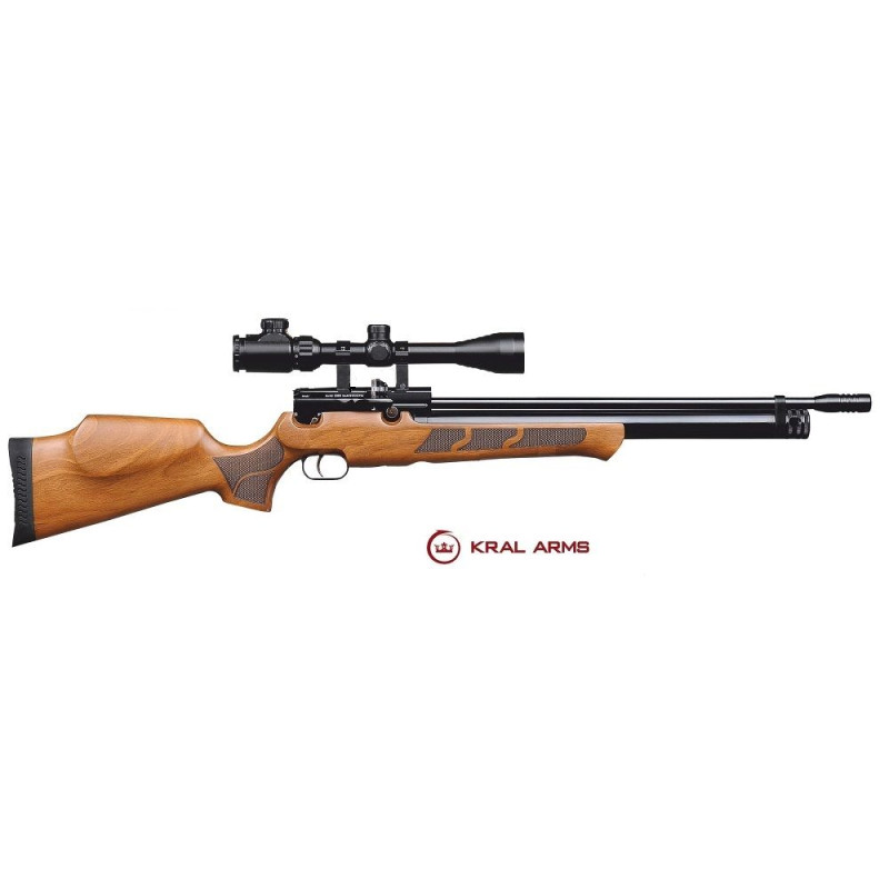 Carabina PCP KRAL Puncher Madera 4,5 mm - 24 Julios