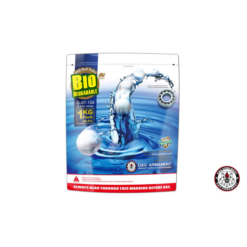 BIO BB 0,25G 1KG WEISS G&G (G-07-126)