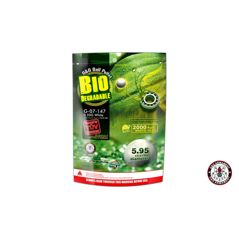 BIO BB 0.20G 2000BB BRANCO G&G (G-07-147)