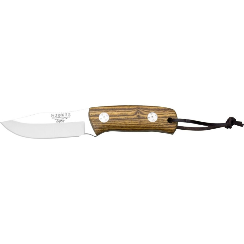 BOCOTE WOOD HANDLE 8,5 CM STAINLESS STEEL SKINNER FIXED BLADE KNIFE