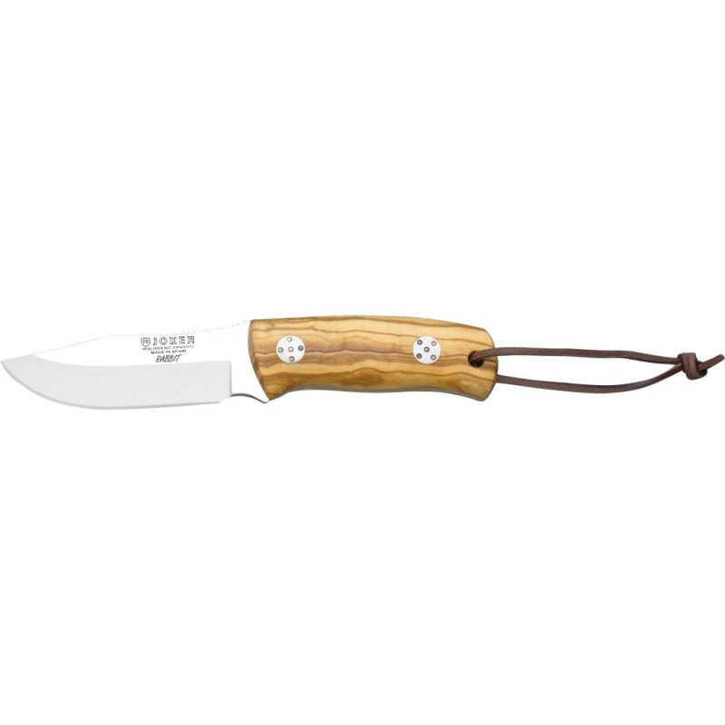 OLIVE WOOD HANDLE 8,5 CM STAINLESS STEEL SKINNER FIXED BLADE HUNTING KNIFE