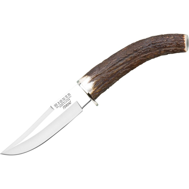 BUCHSENMESSER MIT HIRSCHGRIFF UND 11 CM LANGER KLINGE