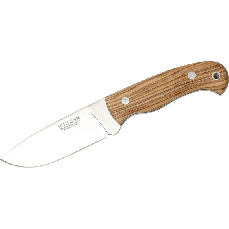 OLIVE WOOD SCALES 11 CM STAINLESS STEEL FULL TANG BLADE OUTDOOR KNIFE