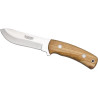 CUCHILLO DE MONTE ENTERIZO CON CACHAS DE OLIVO Y H
