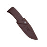CUCHILLO DESOLLADOR  CON CACHAS EN MADERA ROJA Y