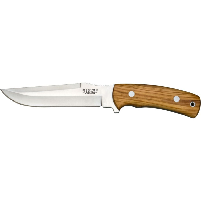 OLIVE WOOD SCALES 15,5 CM STAINLESS STEEL CLIP POINT BLADE OUTDOOR KNIFE