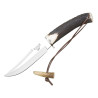 CUCHILLO DE MONTE CON PUÑO PUNTA DE CIERVO Y HOJA